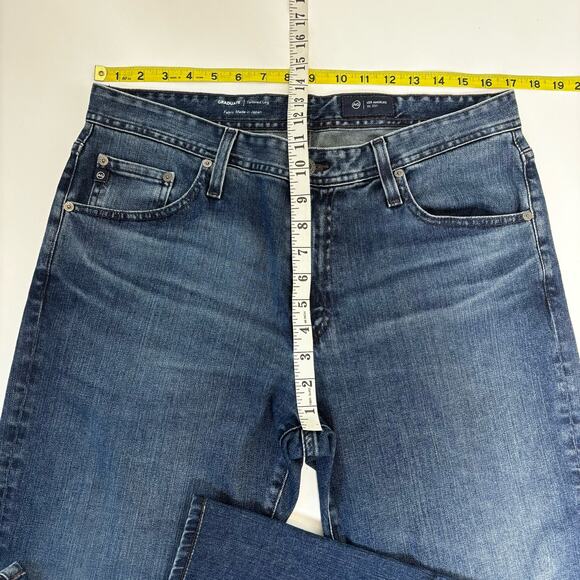 AG Adriana Goldschmeid The Graduate Tailored Leg Dark Wash Jeans 33 x 26 - Picture 4 of 11